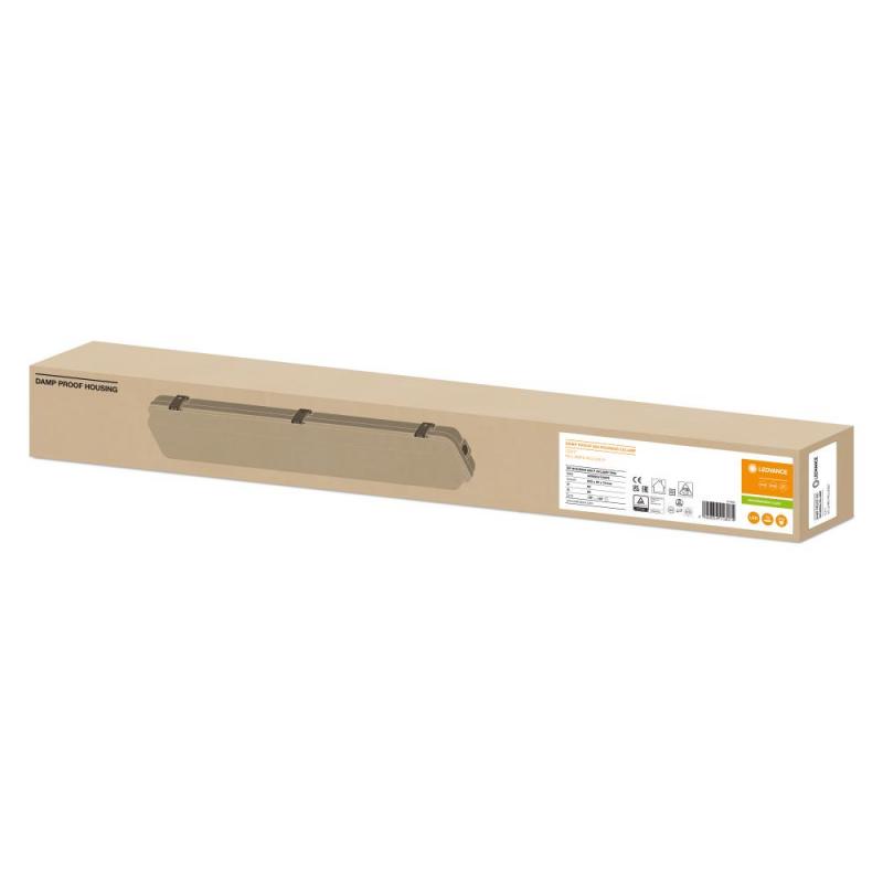 6 x 60cm LEDVANCE Damp Proof Housing 600 P 2XLAMP Wannenleuchte 2-flg. LED Feuchtraumleuchte IP65