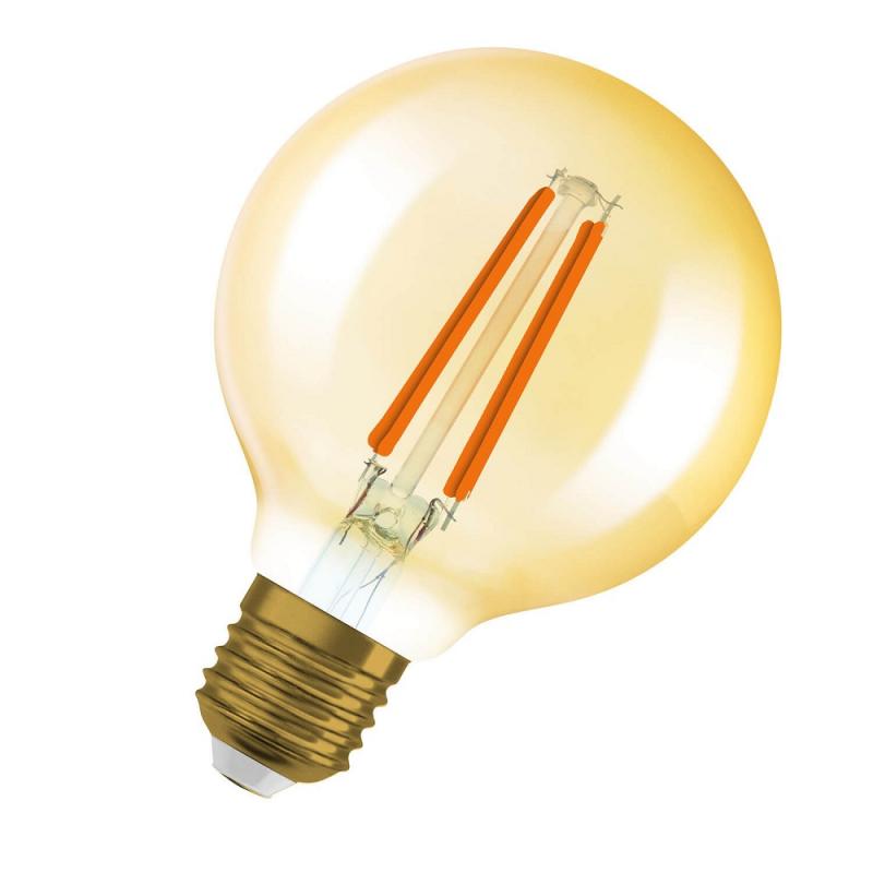 2er Pack OSRAM E27 Lampe Vintage 1906 LED Globe 80 DIMMABLE 7,2W 2400K Gold