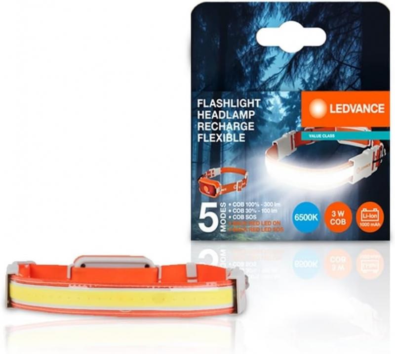 Ledvance LED Stirnlampe FLASHLIGHT Akku