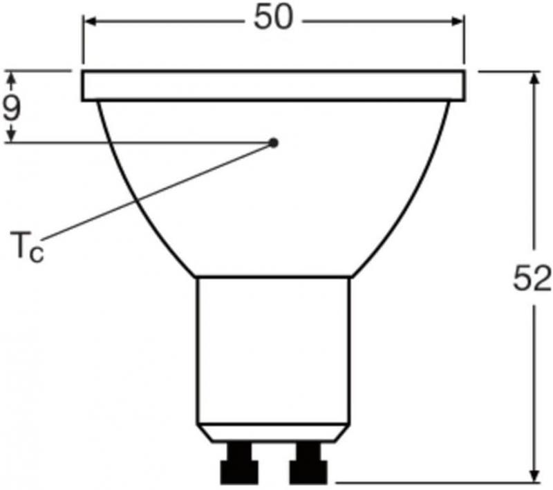Ledvance GU10 PAR16 Reflektor 36°-Ausstrahlwinkel 8W wie 100W leistungsstarker warmweißer Strahler 2700K