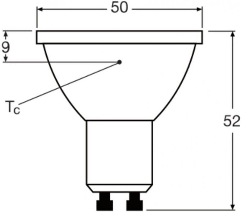 Ledvance GU10 PAR16 Reflektor 120° 7W wie 51W dimmbarer warmweißer Strahler 2700K 90Ra mit hoher Farbwiedergabe