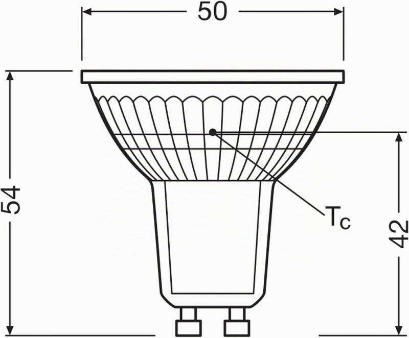 Osram GU10 PAR16 LED Strahler STAR besonders effizient 36° 1,3W wie 35W 2700K warmweißes Licht - Sehr gute Energieeffizienz