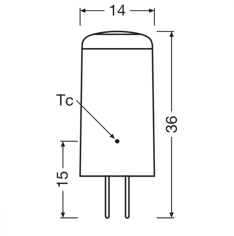 Ledvance G4 LED Stiftsockel Lampe PIN 2,2W wie 28W 2700K warmweißes Licht 12V Niedervolt