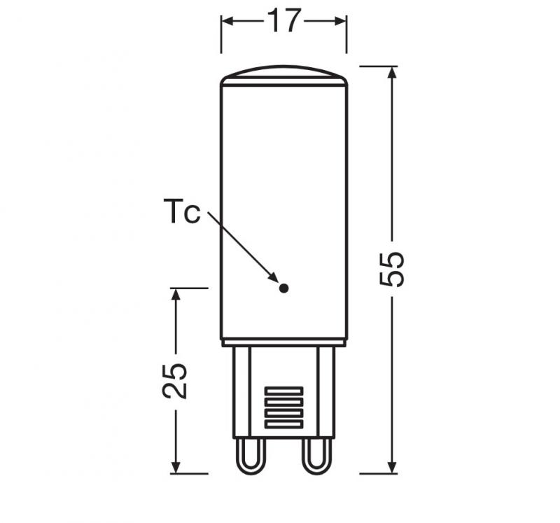 Ledvance G9 LED PIN 4,5W wie 48W 4000K neutralweiß in Stiftform