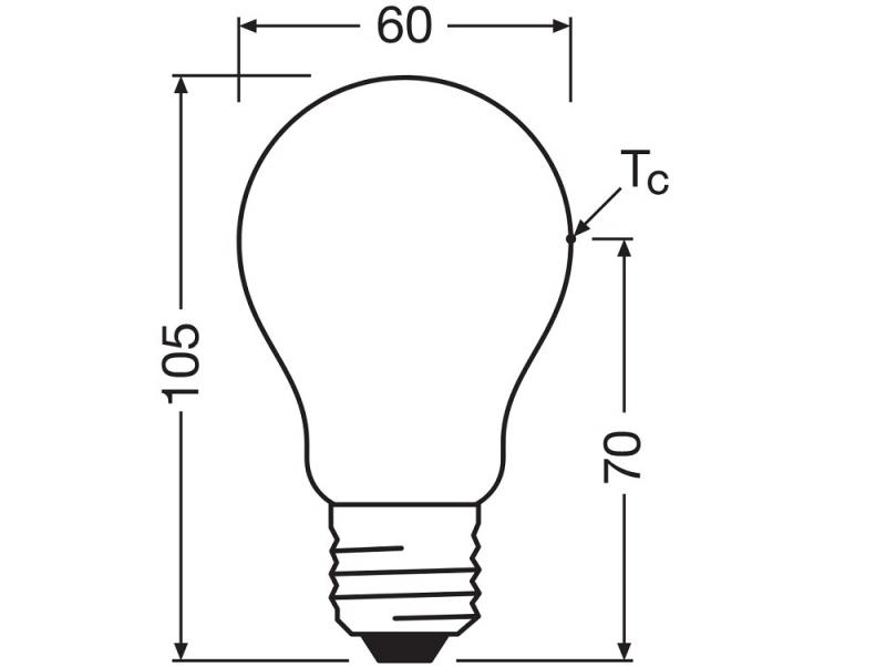 2er Set OSRAM E27 besonders effiziente LED Lampen matt 3,8W wie 60W 4000K neutralweißes Licht - beste Energie Effizienz Klasse