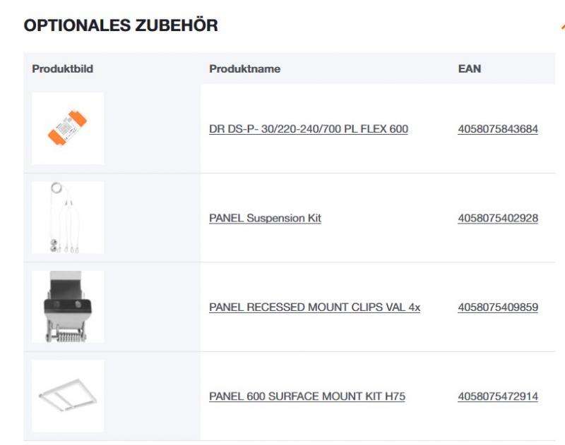 LEDVANCE Panel Flex 600 UGR19 PS Hochleistungs-LED-Einlegepanel 30W Multi Lumen CRI80 4860 lm Büro- und Rasterdeckenbeleuchtung  600x600