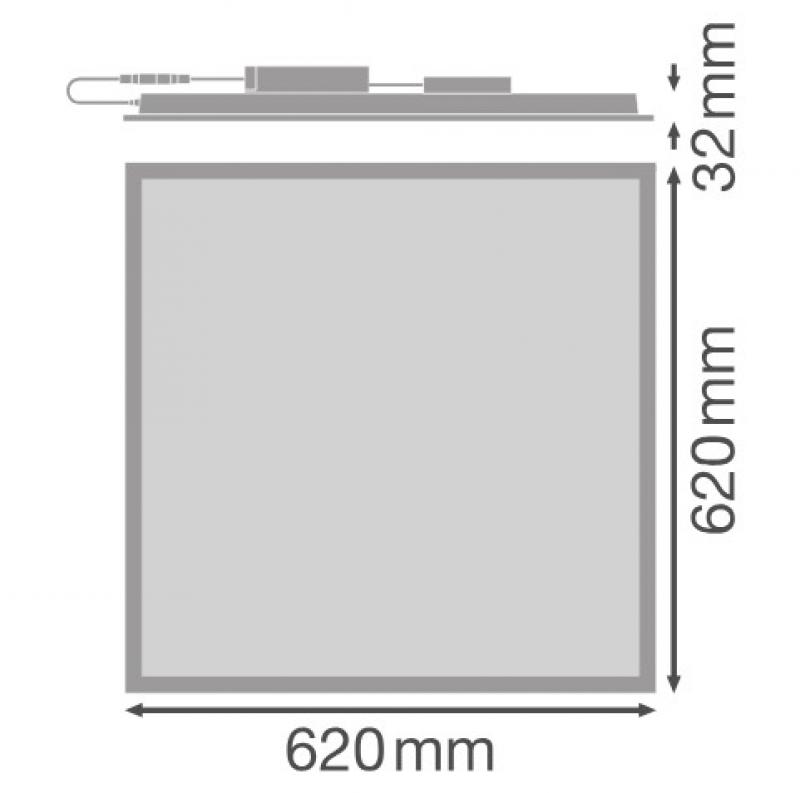 LEDVANCE PANEL FLEX 625 UGR<19 DALI 32W 840 – LED Panel 5220 lm 4000K DALI-2