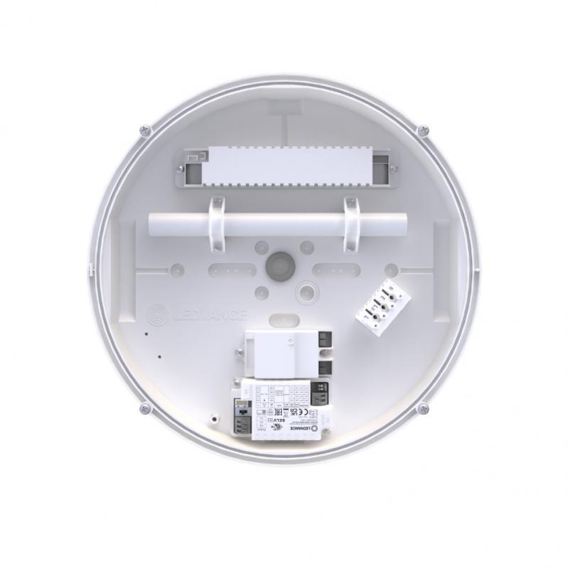 LEDVANCE Wand- und Deckenleuchte BULKHEAD ROUND EMERGENCY -  BLKH RD EL 300 P 19.5W ML 83040 weiß IP65