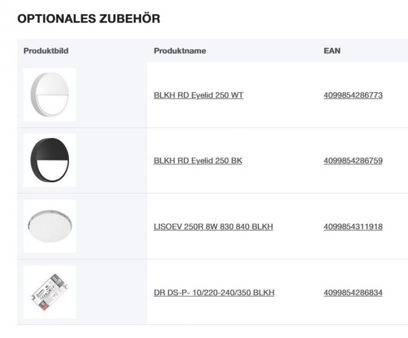 LEDVANCE LED Decken- und Wandleuchte  BULKHEAD ROUND EMERGENCY SENSOR - BLKH RD EL SN 250 P 12.5W ML 83040 schwarz IP65