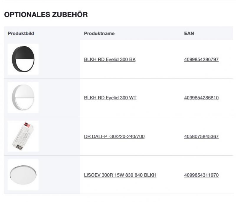 LEDVANCE LED Decken- und Wandleuchte BULKHEAD ROUND DALI -  BLKH RD DA 300 P 15.5W 830 schwarz IP65