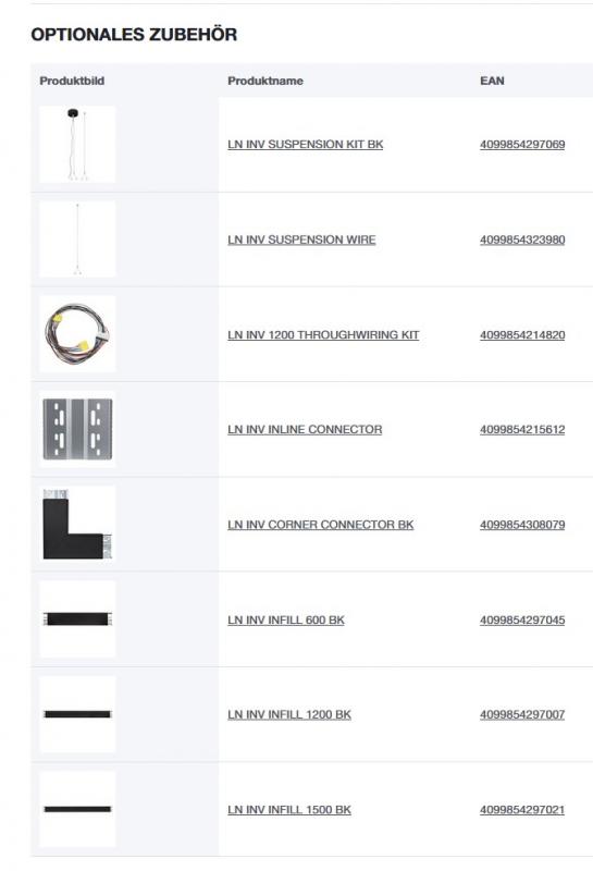 LEDVANCE LINEAR INDIVILED DIRECT 1200 DALI LN INV D 1200 P 40W 940 DAVR BK