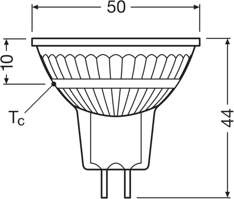 5er Pack OSRAM GU5.3 LED Base MR16 Strahler 3,8W=35W 36°-Abstrahlwinkel 2700K warmweißes Licht 12V