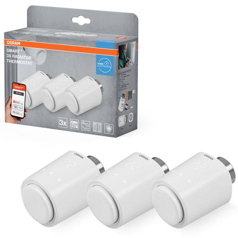 3er Pack OSRAM SMART+ WiFi RADIATOR THERMOSTAT -  Heizkörperthermostat