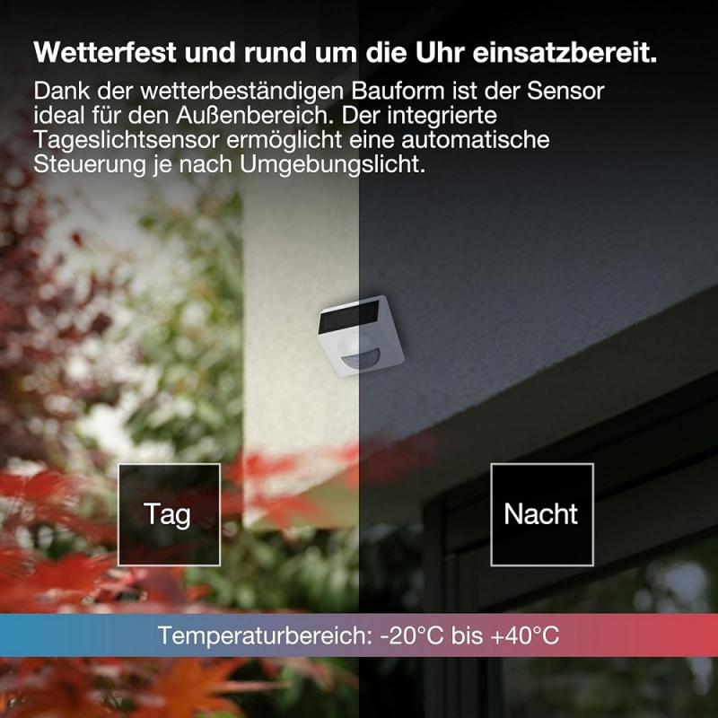  OSRAM SMART+ WIFI Outdoor-Bewegungsmelder Weiß IP65-Schutz - für Smart-Home-Anwendungen im Außenbereich