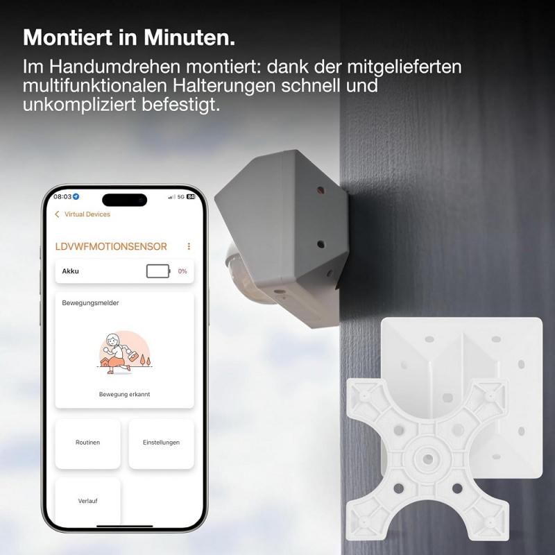  OSRAM SMART+ WIFI Outdoor-Bewegungsmelder Weiß IP65-Schutz - für Smart-Home-Anwendungen im Außenbereich
