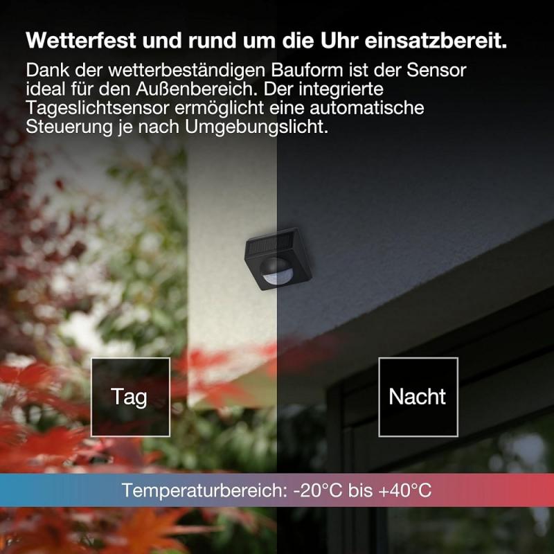  OSRAM SMART+ WIFI Outdoor-Bewegungsmelder Anthrazit IP65-Schutz - für Smart-Home-Anwendungen im Außenbereich