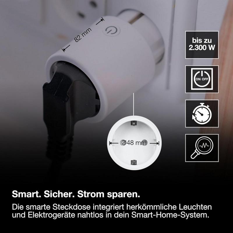 OSRAM SMART+ Zigbee Steckdose für Innen in weiß