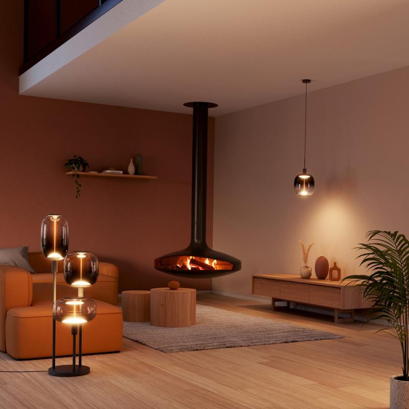 OSRAM VINTAGE 1906 PenduLum Needle Ø 10cm Beige aus Stahl - Schlichte Pendelleuchte mit E27 Fassung ohne Leuchtmittel