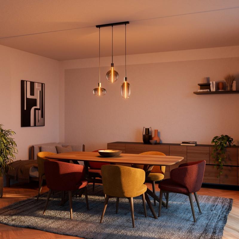 OSRAM VINTAGE 1906 PenduLum Needle Ø 10cm Anthrazit aus Stahl - Schlichte Pendelleuchte mit E27 Fassung ohne Leuchtmittel