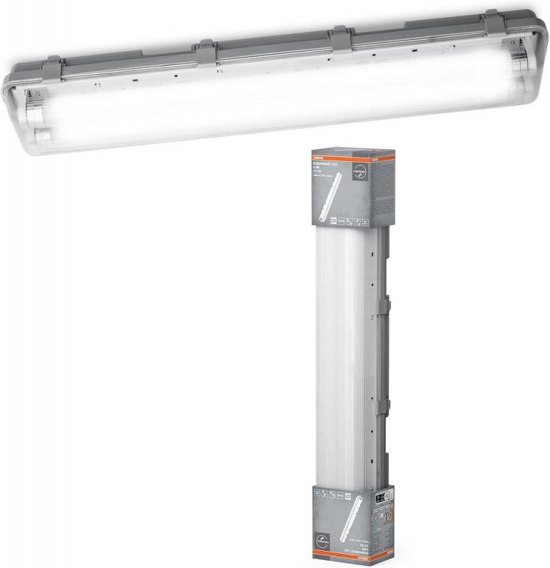 60cm OSRAM SUBMARINE 2x7WLED Feuchtraumleuchte 4000K inkl. 2x LED Röhren
