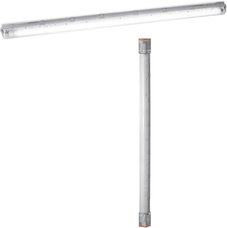 150cm OSRAM SUBMARINE 19W LED Feuchtraumleuchte 4000K inkl. 1x LED Röhre - neutralweißes Licht - IP65, staub- und spritzwassergeschützt, für Keller und Garagen