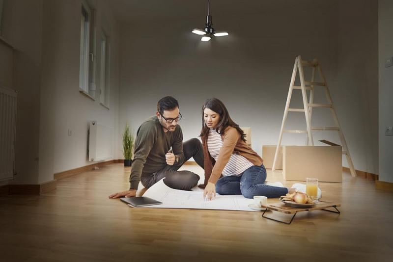 OSRAM LED Hallenleuchte Highbay Blade E27 40W 840 E27 Black