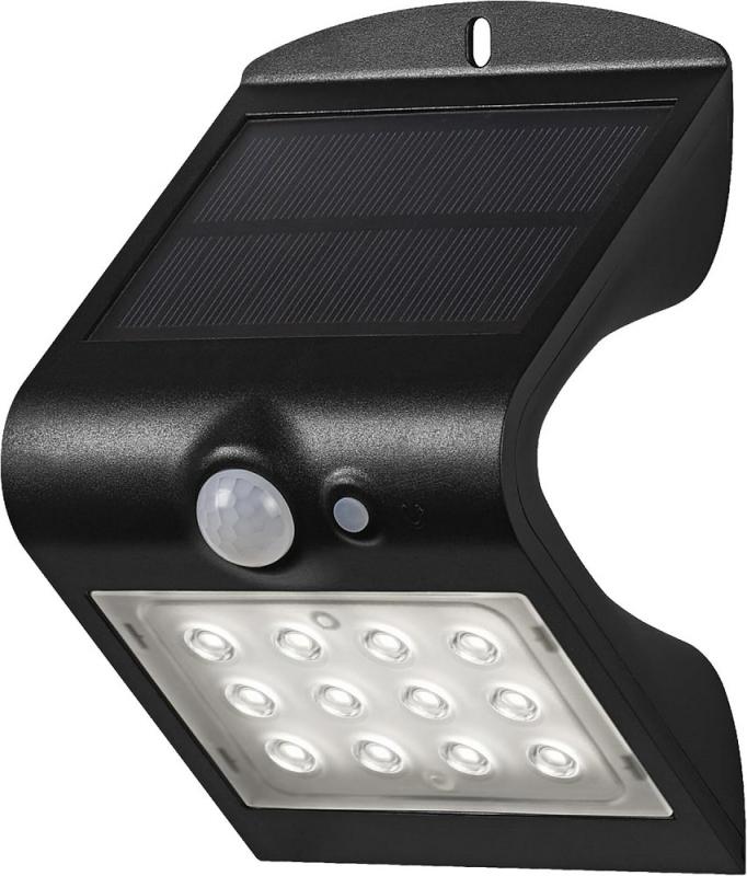 Osram Solar LED Außen Flutlicht ENDURA Flood Butterfly mit Sensor 1,5W 4000K neutralweißes Licht - Batterie aufladbar, umweltfreundlich, lange Lebensdauer, einfache Montage, IP65