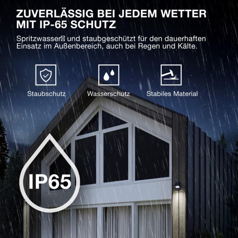 OSRAM Solar LED Außen Fluter ENDURA FLOOD mit Sensor 10W 4000K neutralweißes Licht mit Fernbedienung