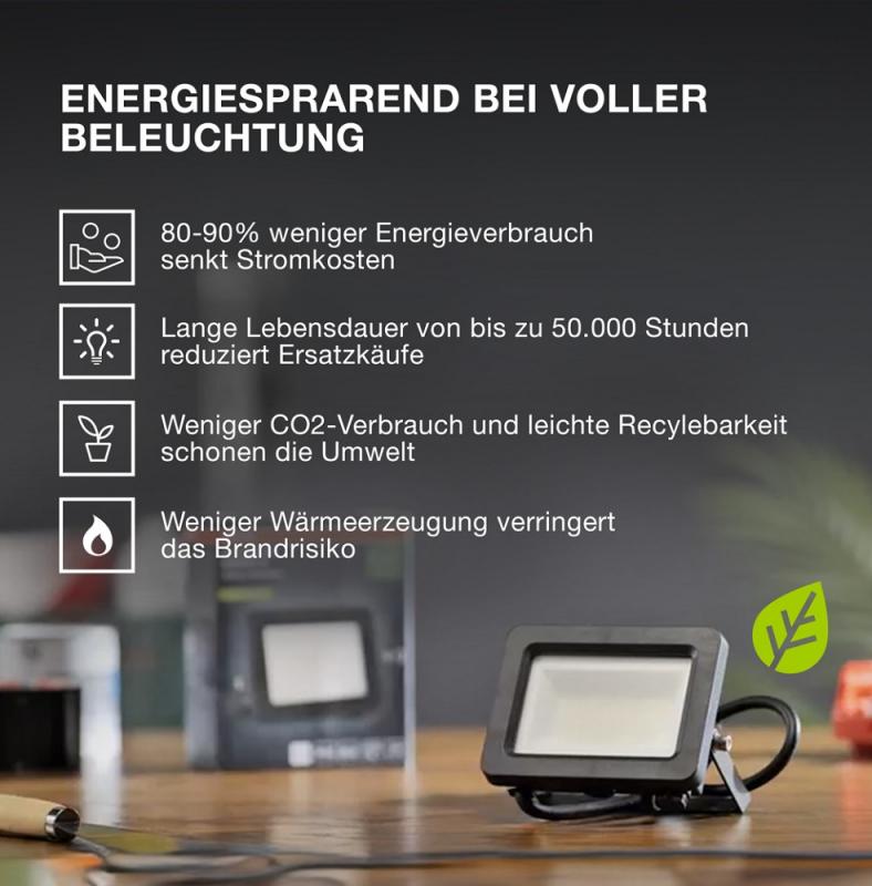 Osram ENERGY EFFICIENCY Strahler LED Fluter 10W 4000K universalweißes Flutlicht IP65