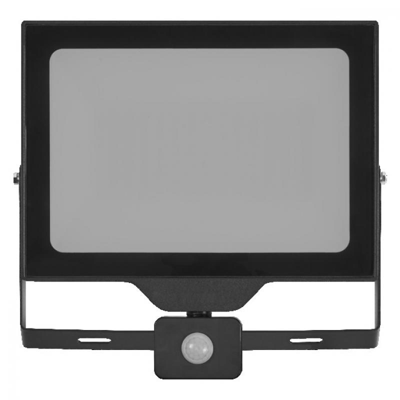 OSRAM LED Fluter Floodlight Essential mit Sensor 100W 4000K Neutralweiß IP44 schwarz