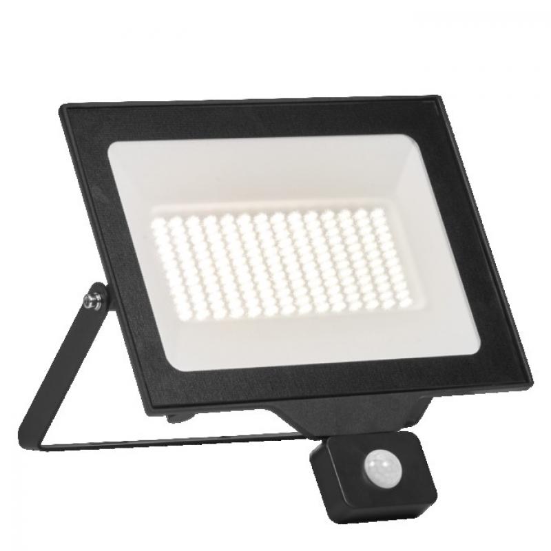 OSRAM LED Fluter Floodlight Essential mit Sensor 100W 4000K Neutralweiß IP44 schwarz