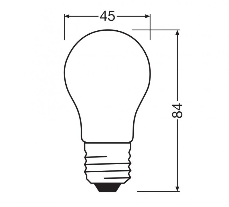 Ledvance E27 CLASSIC Filament LED Tropfen Lampe dimmbar klar 3,4W wie 40W 2700K warmweiß