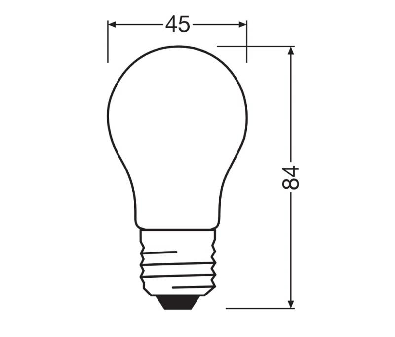 Ledvance E27 CLASSIC LED Tropfen Lampe dimmbar matt 3,4W wie 40W 2700K warmweiß