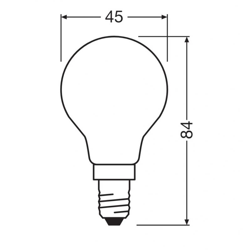 Ledvance E14 LED Tropfenlampe matt dimmbar 3,4W wie 40W 2700K warmweißes Licht