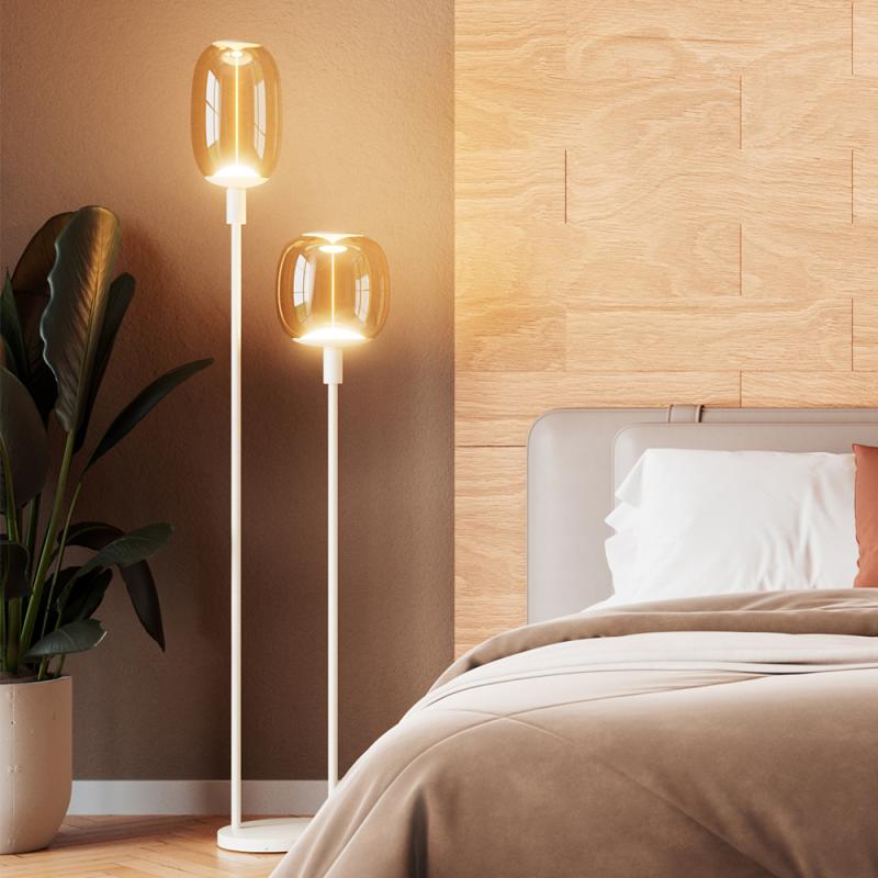 OSRAM Stehlampe DECOR STICK Beige Höhe 146cm  mit 2 x E27 Fassungen ohne Leuchtmittel