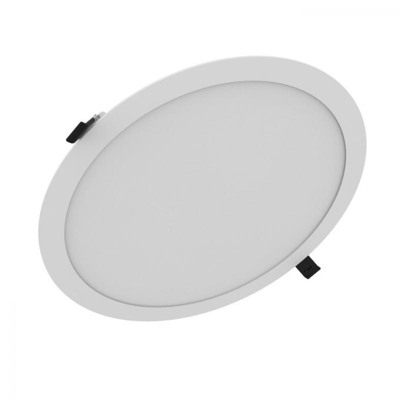 LEDVANCE DOWNLIGHT SLIM ALU DL SLIM ALU D280 V 25W ML 83040 WT -  Einbaudurchmesser 280mm , Einbautiefe 23mm
