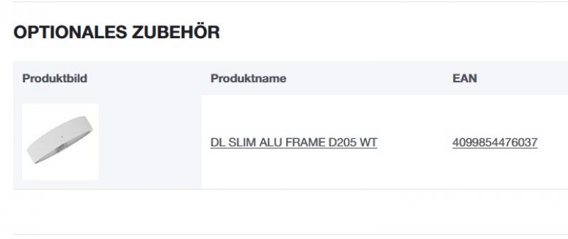 LEDVANCE DOWNLIGHT SLIM ALU DALI DL SLIM ALU DA D205 V 19W ML 83040 WT -  Einbaudurchmesser 205mm , Einbautiefe 23mm