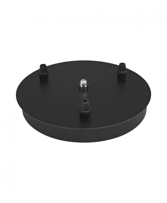 OSRAM Baldachin VINTAGE 1906 PENDULUM, schwarz, Ø 20 cm - ohne Abhängung/Leuchtmittel