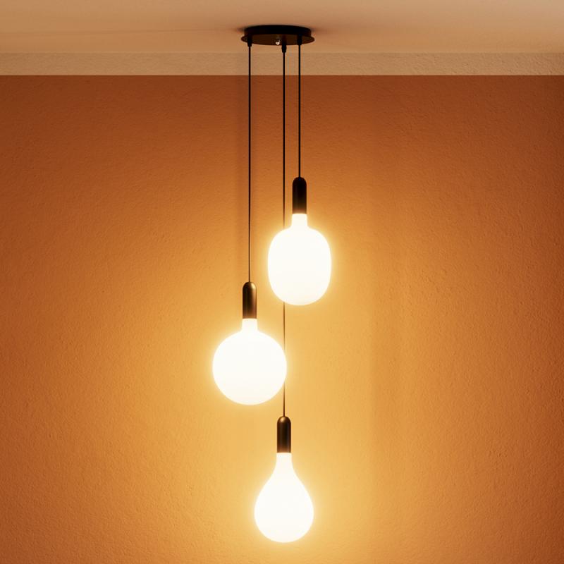 OSRAM Baldachin VINTAGE 1906 PENDULUM, schwarz, Ø 20 cm - ohne Abhängung/Leuchtmittel