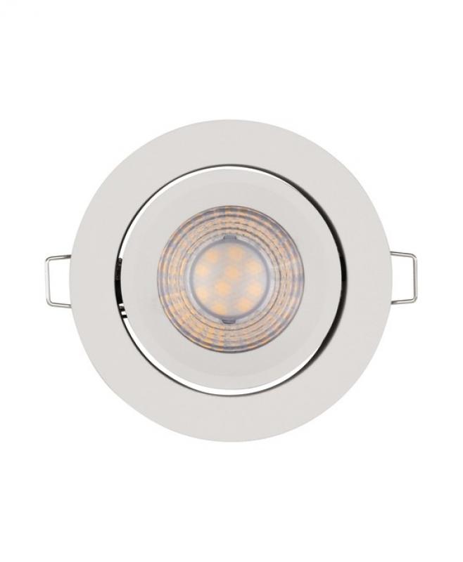 3er-Pack OSRAM Spot Set Adj Simple DIM 3x4,9W 2700K 400lm Warmweiß 110° Weiß Einbaudurchmesser 75mm