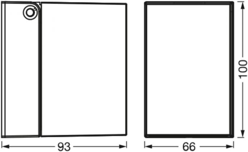 OSRAM Wandleuchte Endura Classic Cube in Schwarz mit verstellbarem Lampenkopf - kann mit einfacher oder smarter Lampe bestückt werden