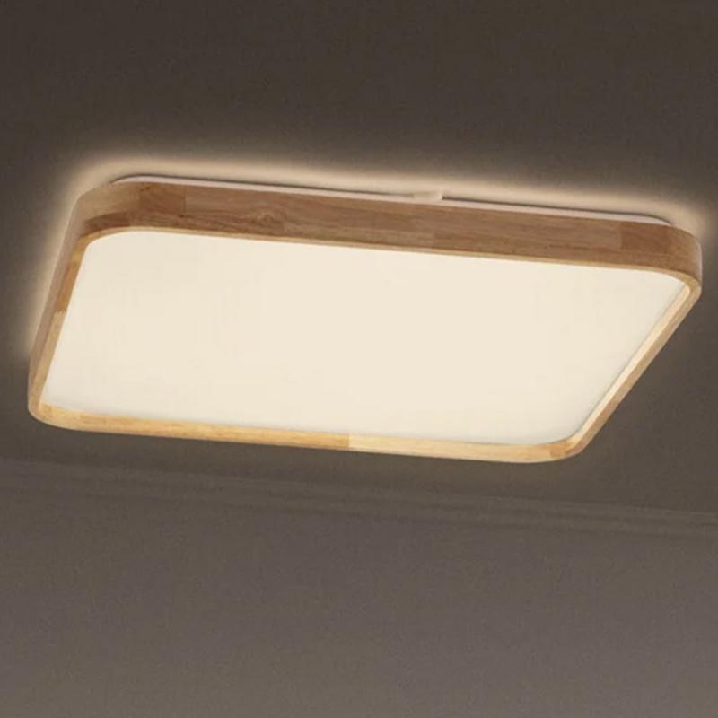 OSRAM Holz Decor Deckenleuchte Orbis Alicia 495X495MM 36W Click DIM - Dimmen in drei Stufen durch wiederholtes Schalten