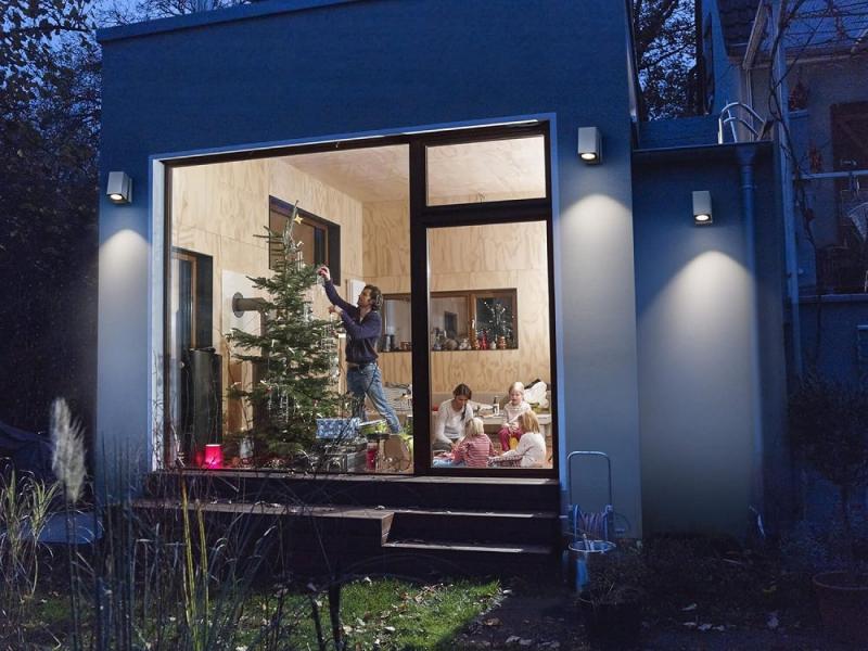 OSRAM Wandleuchte Endura Classic Cube in Weiß mit verstellbarem Lampenkopf