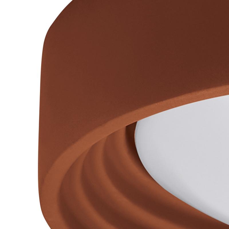 OSRAM Deckenleuchte Orbis Concrete 18W Ø 40 cm - Dekorative Leuchte aus Beton in braun - dimmbar in drei Stufen durch wiederholtes Schalten