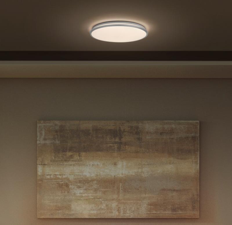 OSRAM ORBIS DUBLIN LED-Deckenleuchte 16W 1100 lm 3000K warmweiß 120° Ø295 mm Silber IP20 nicht dimmbar