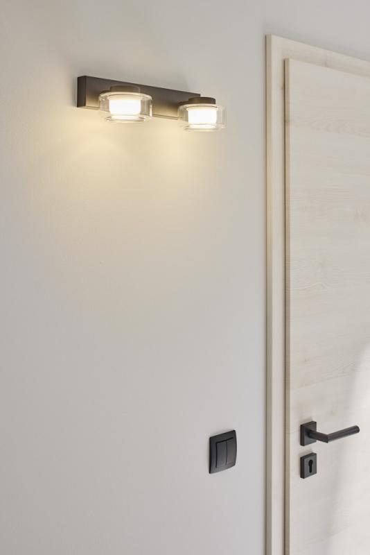 OSRAM Orbis Flame 5.5W Click CCT IP44 Wandlampe & Spiegelleuchte 2-flg auch fürs Badezimmer - mit umschaltbarer Farbtemperatur