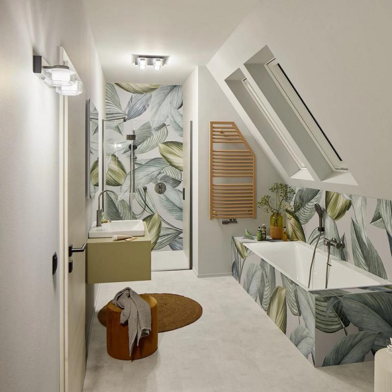 OSRAM Orbis Flame 5.5W Click CCT IP44 Wandlampe & Spiegelleuchte 2-flg in weiß - auch fürs Badezimmer - mit umschaltbarer Farbtemperatur