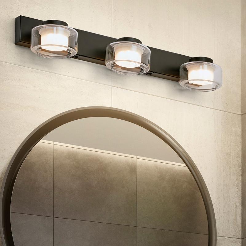 OSRAM Orbis Flame 5.5W Click CCT IP44 Wandlampe & Spiegelleuchte 3-flg. auch fürs Badezimmer - mit umschaltbarer Farbtemperatur