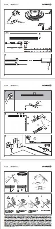 1.5M Osram Flex COB LED-Streifen warmweißes Licht IP20