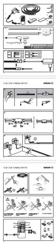 1,5M Osram Flex COB LED-Streifen tunable white mit Fernbedienung IP20